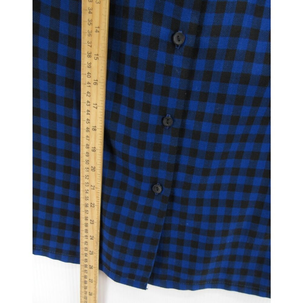 Vgt Pendleton Top Medium Wool Blouse Button Up Pl… - image 4